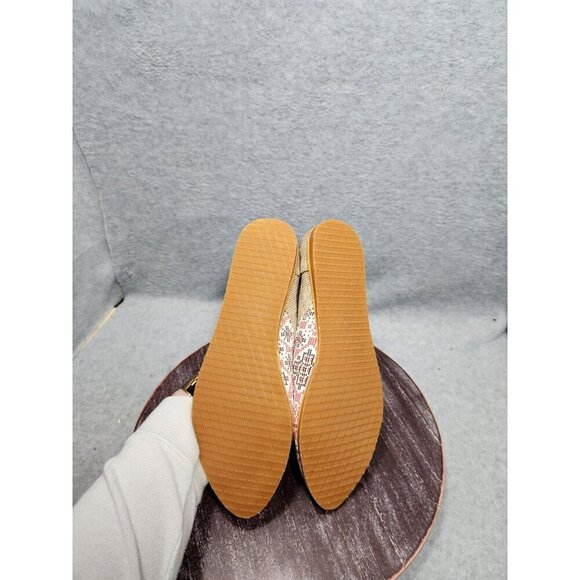 Piranda Womens Slip-On Flats  Multicolor Size 39 Red Beige Canvas Rubber Sole - Picture 12 of 16